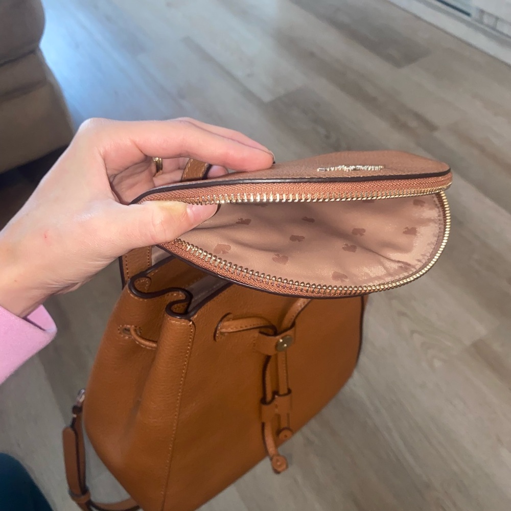 Kate Spade Brown Leather Backpack - Picture 4 of 7